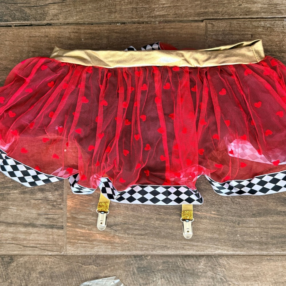 Leg Avenue Women Wicked Wonderland Queen 3pc Costume (87138),Red, M - Picture 7 of 16